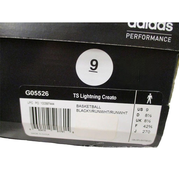 Adidas TS Lightning Creato CLU 600001 Basketball Shoes Size USM9 USW10 - Picture 8 of 8